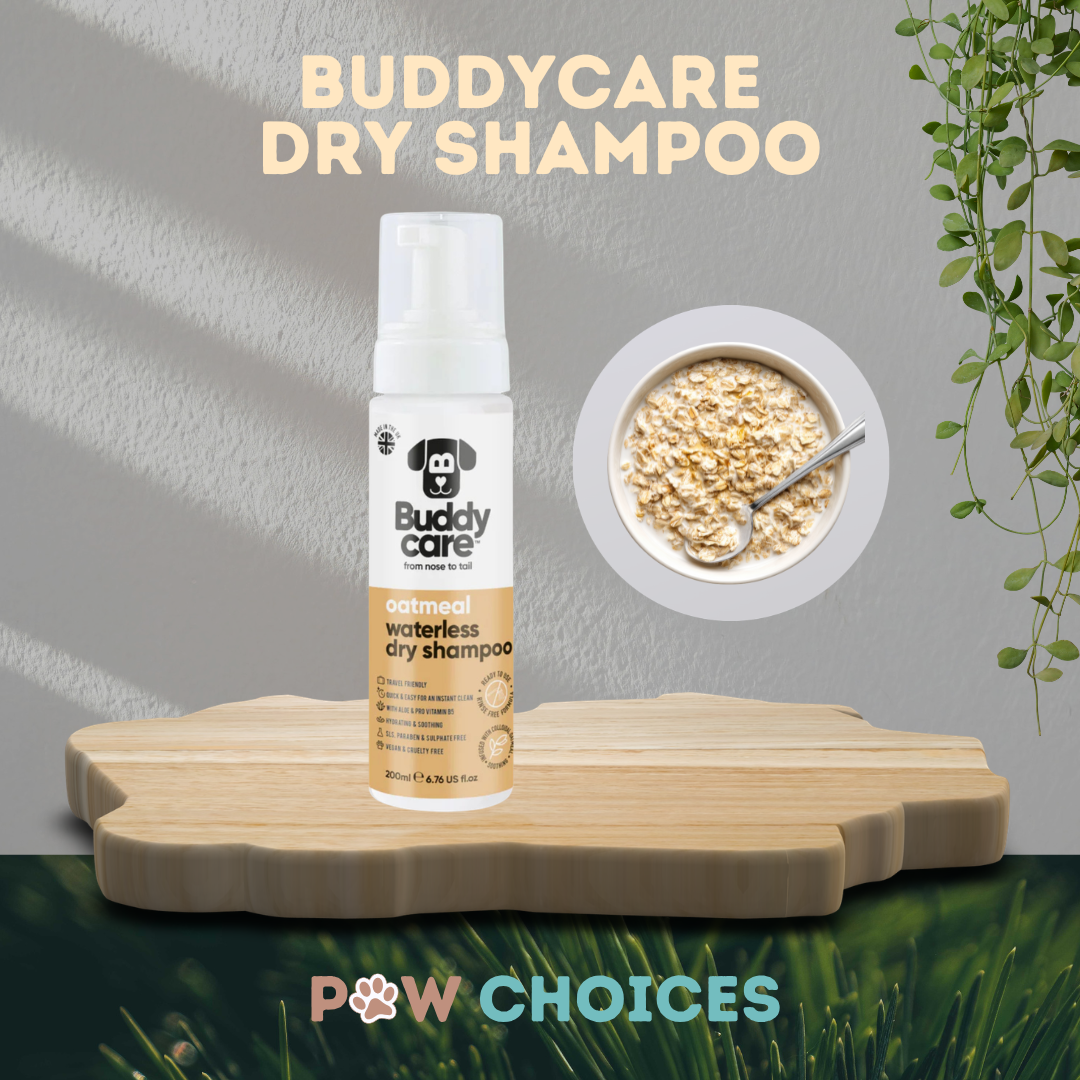 Buddycare Oatmeal Waterless Dry Dog Shampoo | 200 ml | Paw Choices