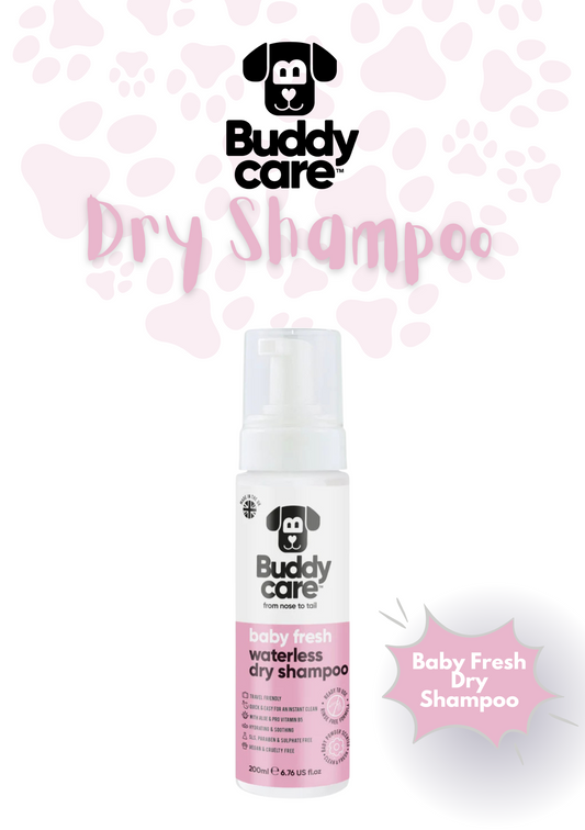 🐾🍼 Buddycare Baby Fresh Waterless Dry Dog Shampoo | 250 ml | Paw Choices