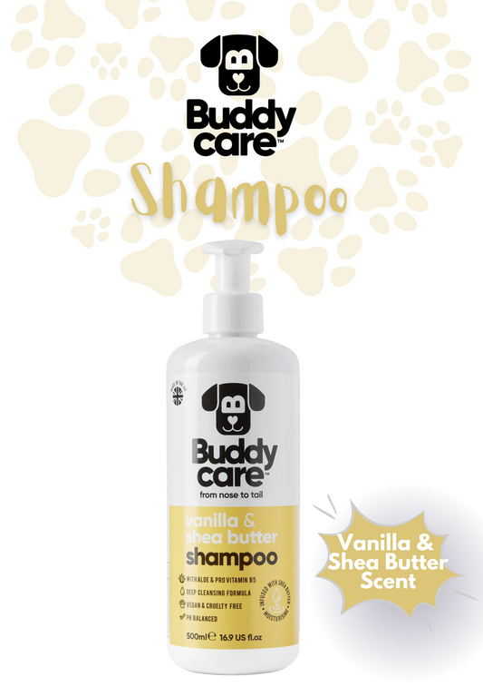 🐾🍦 Buddycare Vanilla & Shea Butter Dog Shampoo | 500 ml | Paw Choices