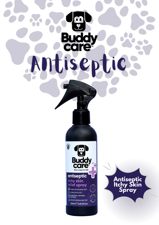 🐾🌿 Buddycare Pet Antiseptic Itchy Skin Relief Spray | 250 ml | Paw Choices