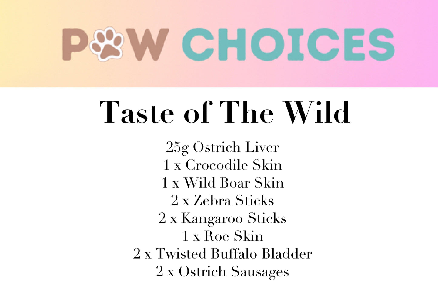 Taste of The Wild Bundle - Seriously Novel & Hypoallergenic Dog Treats