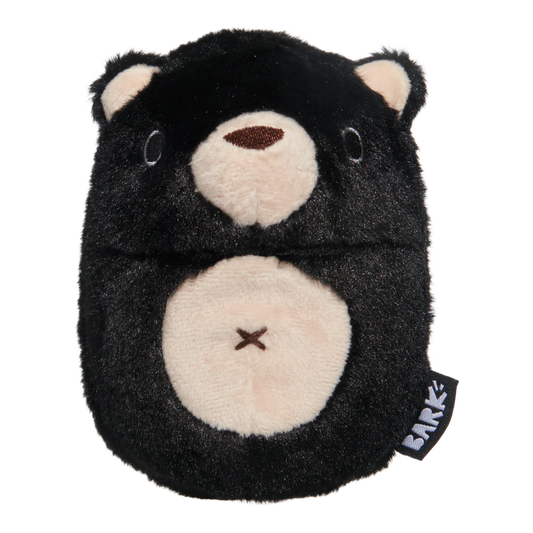 BARK Black Bear Bones Dog Toy - Hidden Toy Inside
