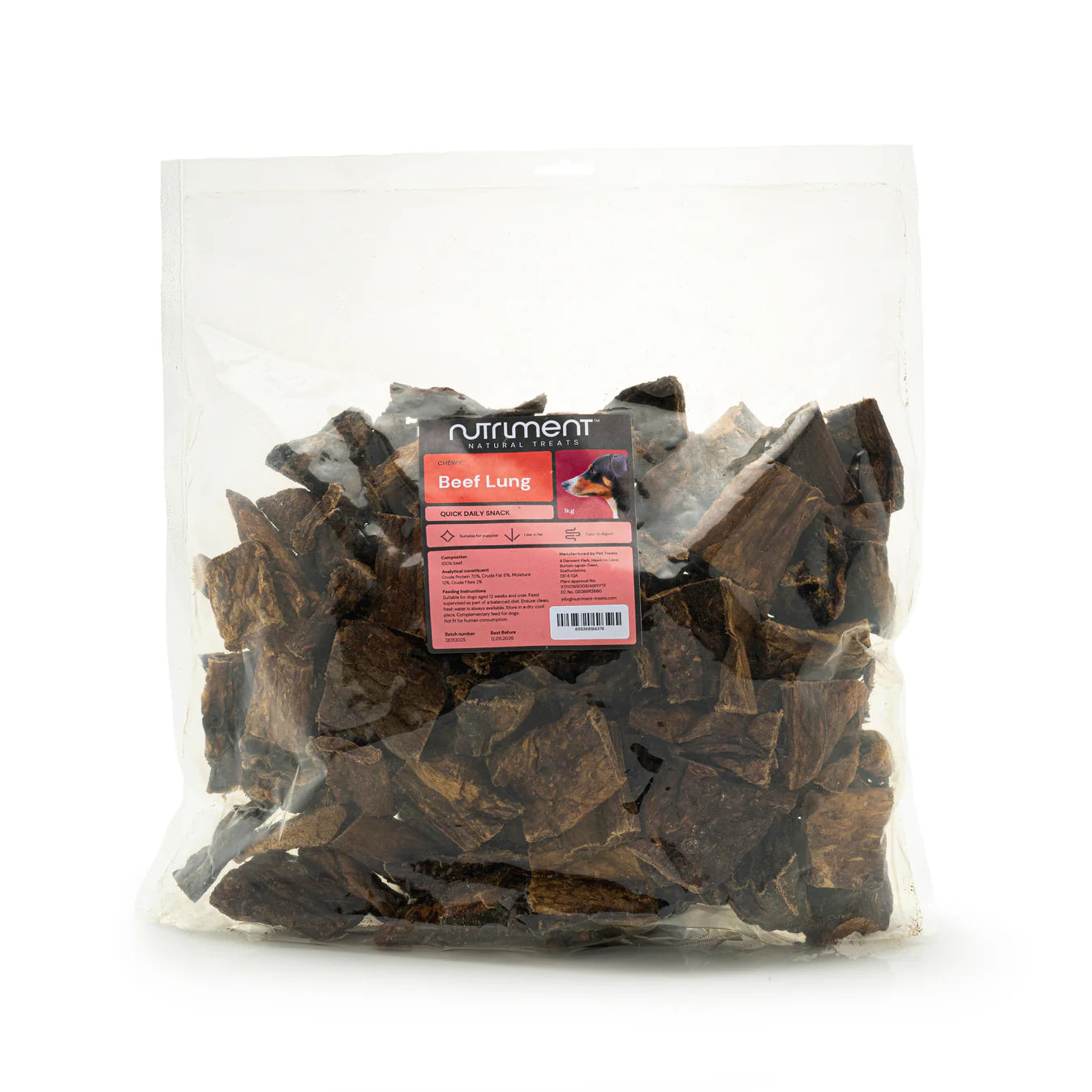 Puffed Beef Lung Cubes – Light, Soft & Low Fat Treats Your Dog Will Love