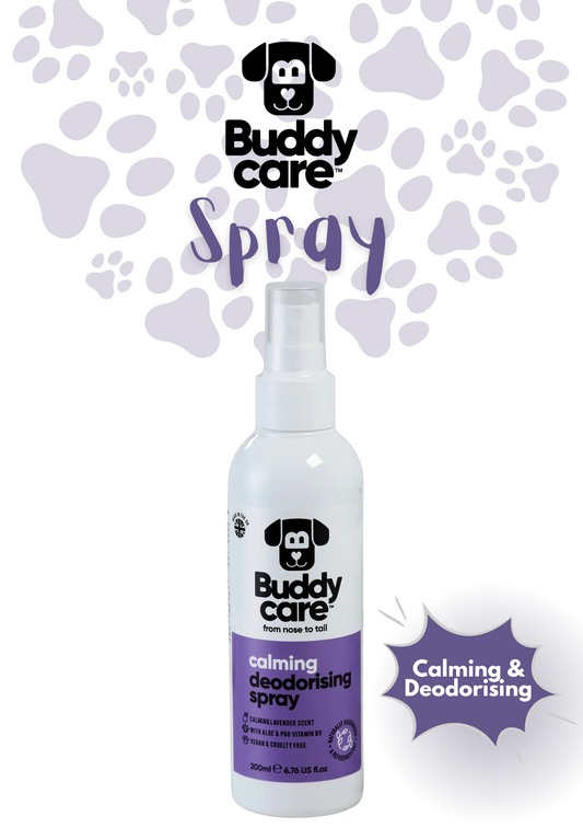 🌿💜 Buddycare Calming Lavender Dog Deodorising Spray | 250 ml | Paw Choices