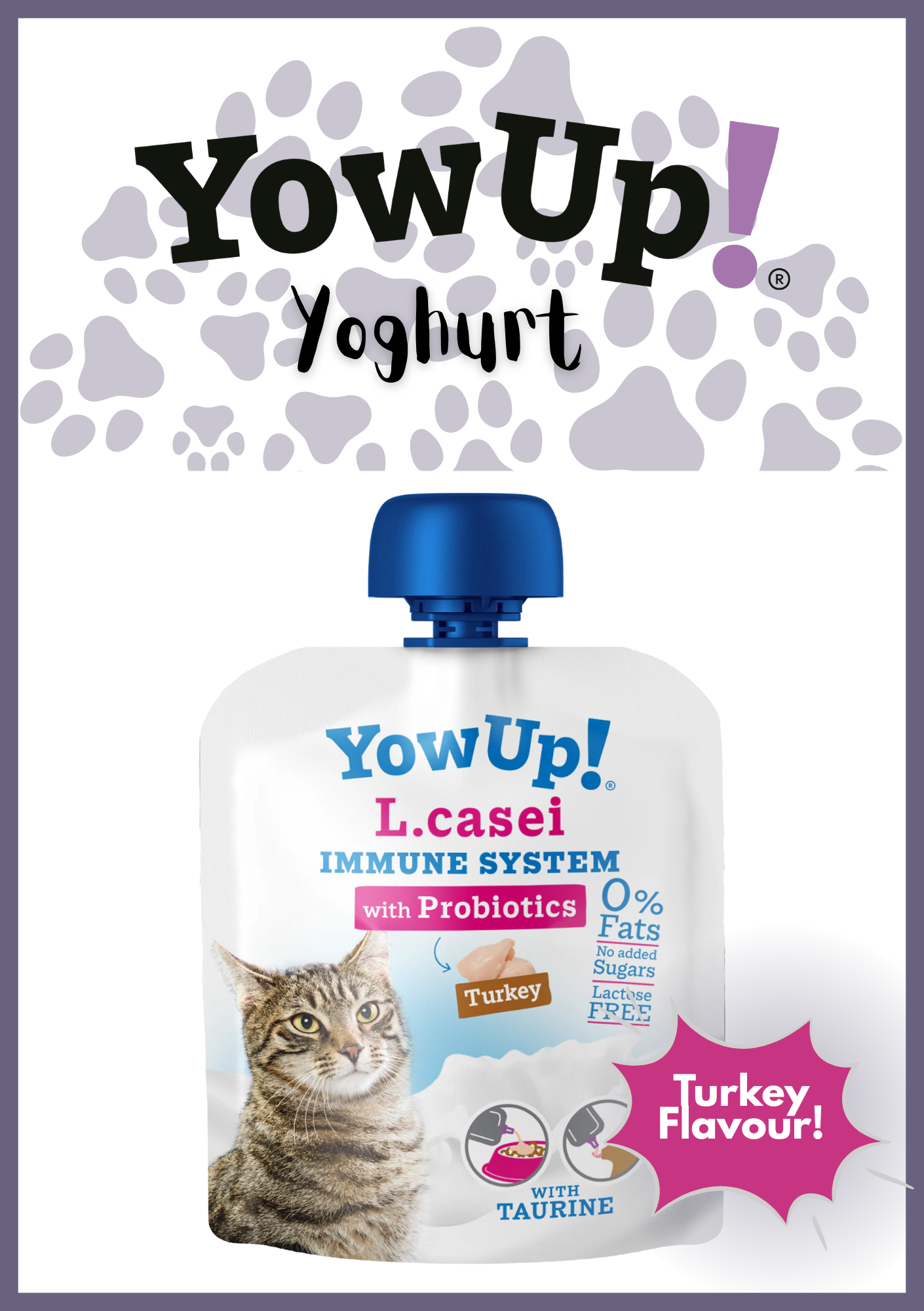 Yowup! Functional Cat Yoghurt – 115g | Turkey Flavour