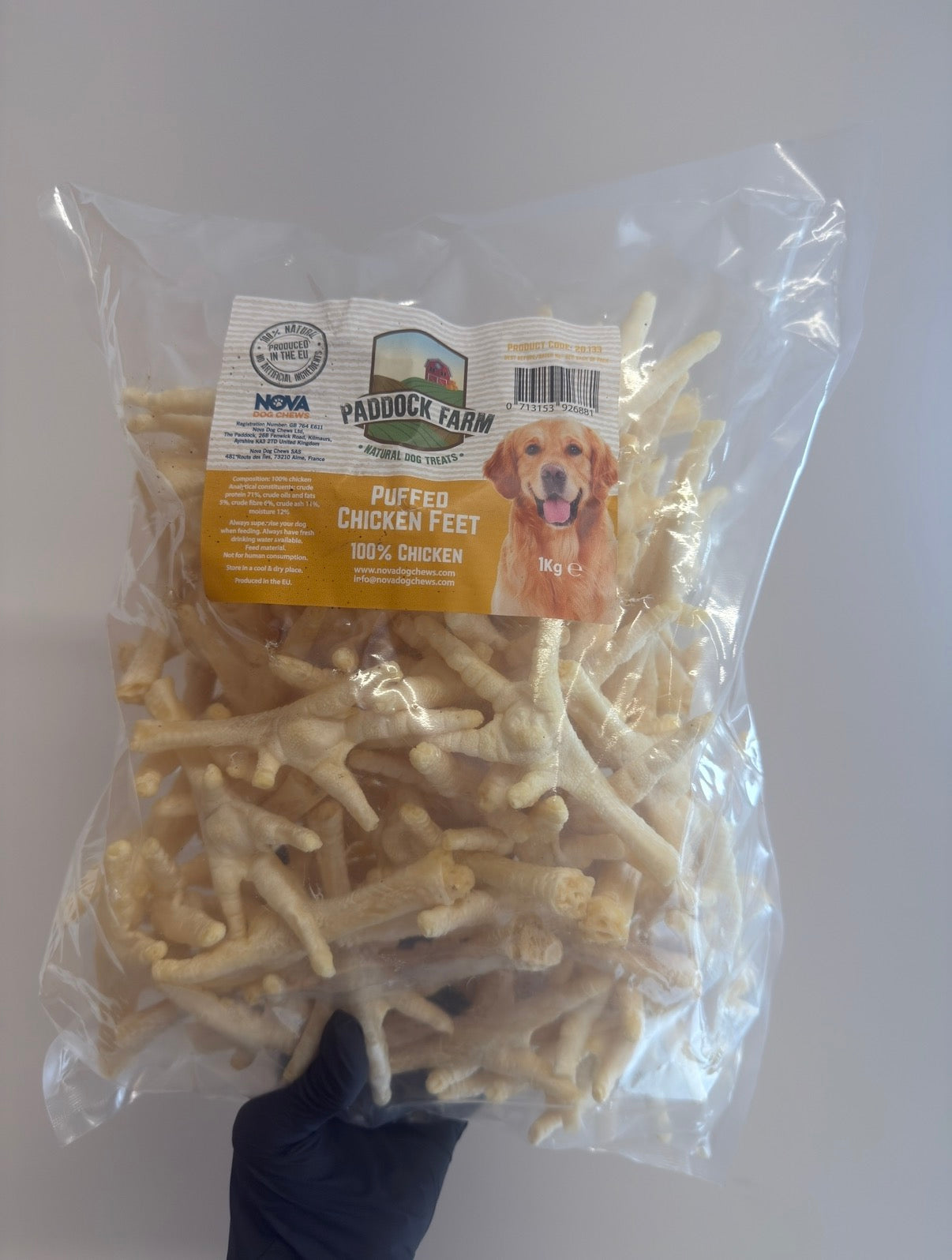 Puffed Chicken Feet – Crunchy & Airy Chews
