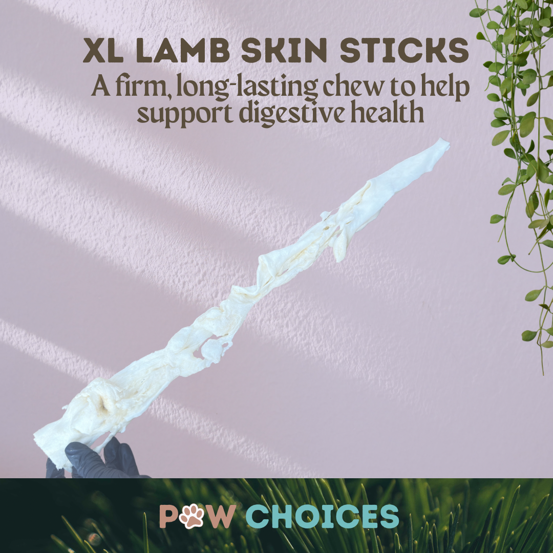 Lamb Skin Sticks (40–50cm) – Long-Lasting, High-Protein & Joint-Supporting