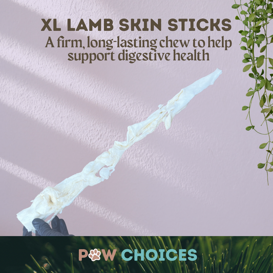 Lamb Skin Sticks (40–50cm) – Long-Lasting, High-Protein & Joint-Supporting