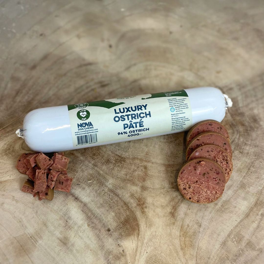 Luxury Ostrich Pâté 400g – For Dogs & Cats