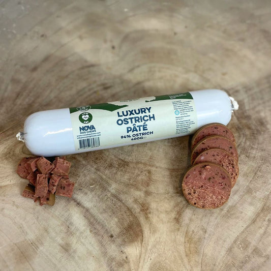 Luxury Ostrich Pâté 400g – For Dogs & Cats