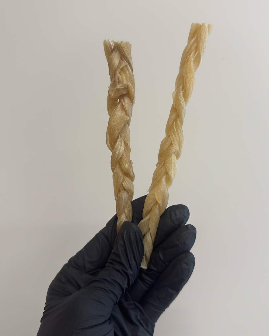 Thin Braided Lamb Skin – Light, Chewy & Great For Teeth