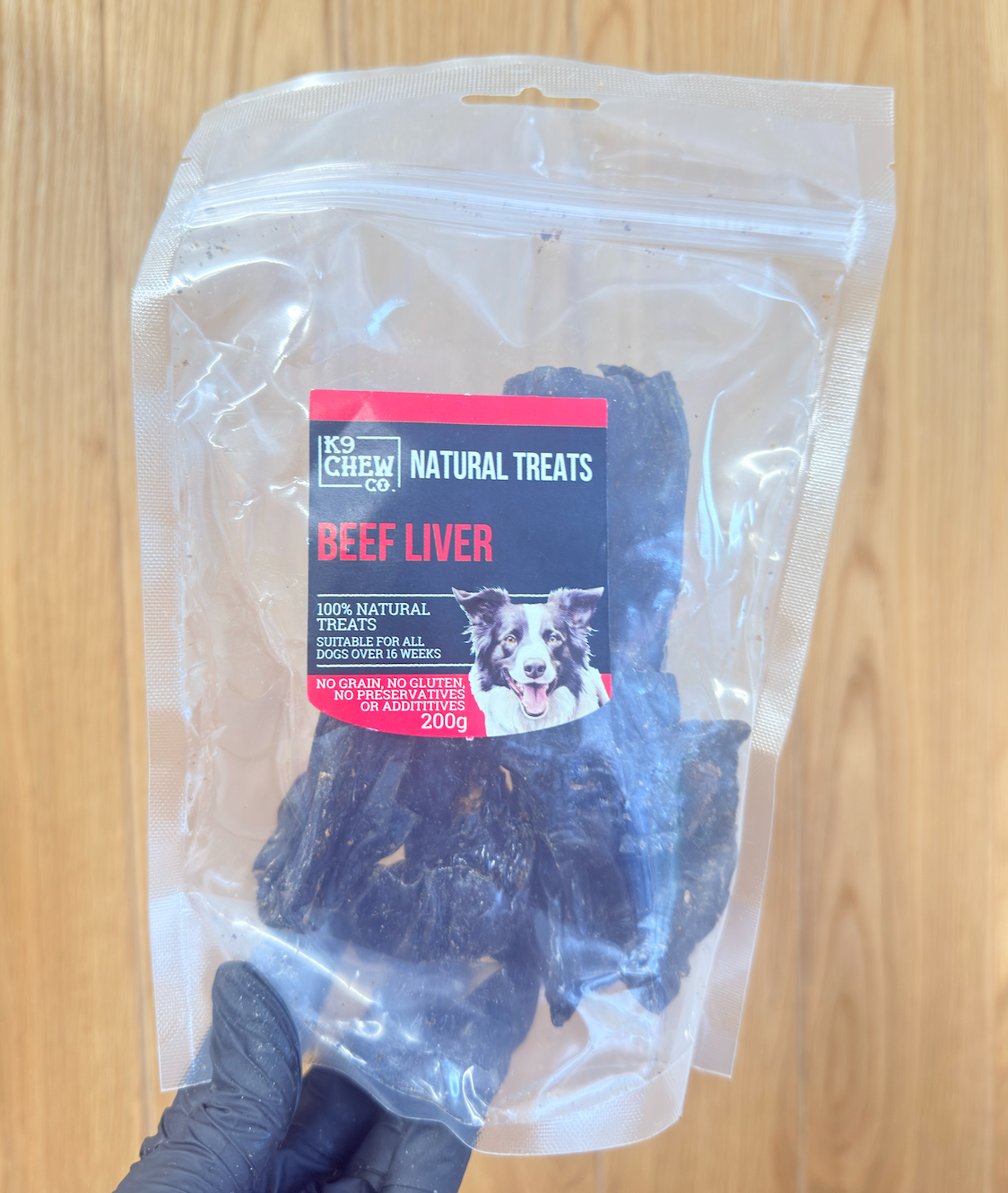 K9 Chew Beef Liver (200g) – Irresistibly Meaty, Nutrient-Packed Training Treat