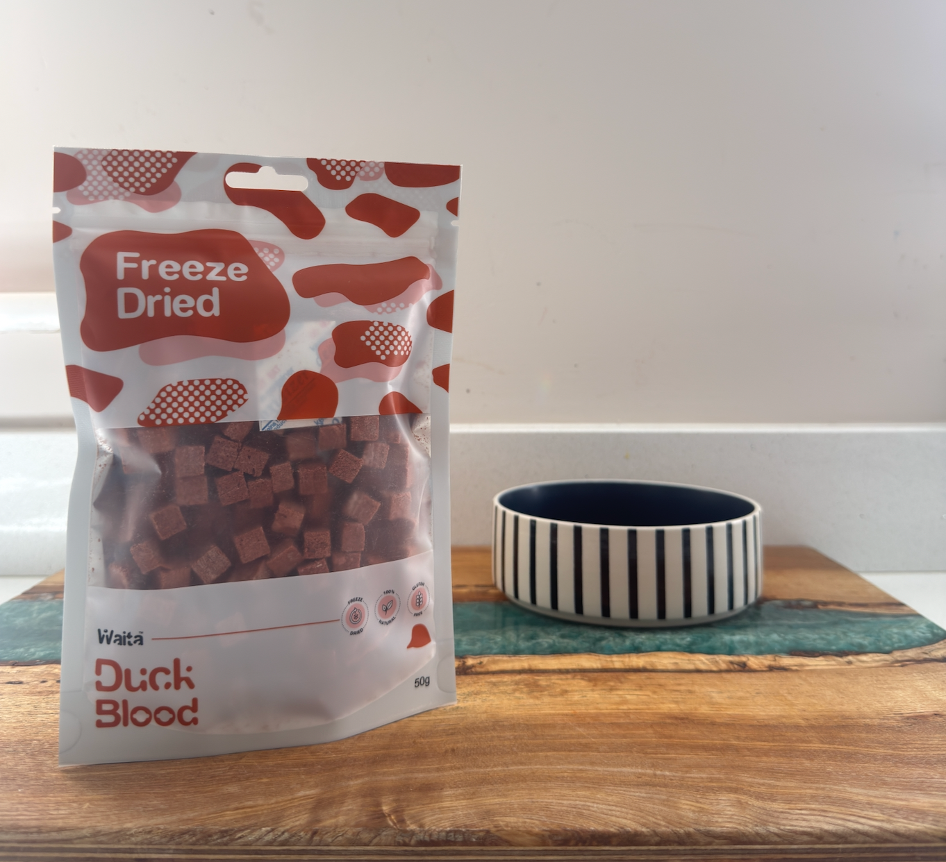 Waita Freeze‑Dried Duck Blood (50g) For Dogs & Cats