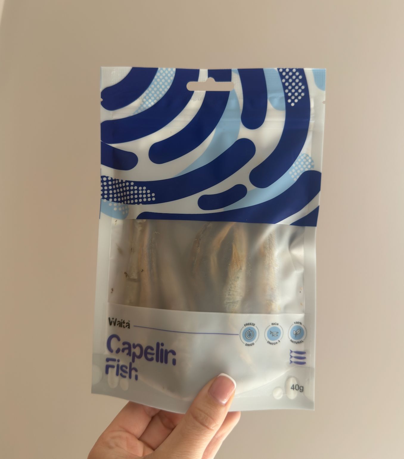 Waita Freeze‑Dried Capelin (40g) For Dogs & Cats