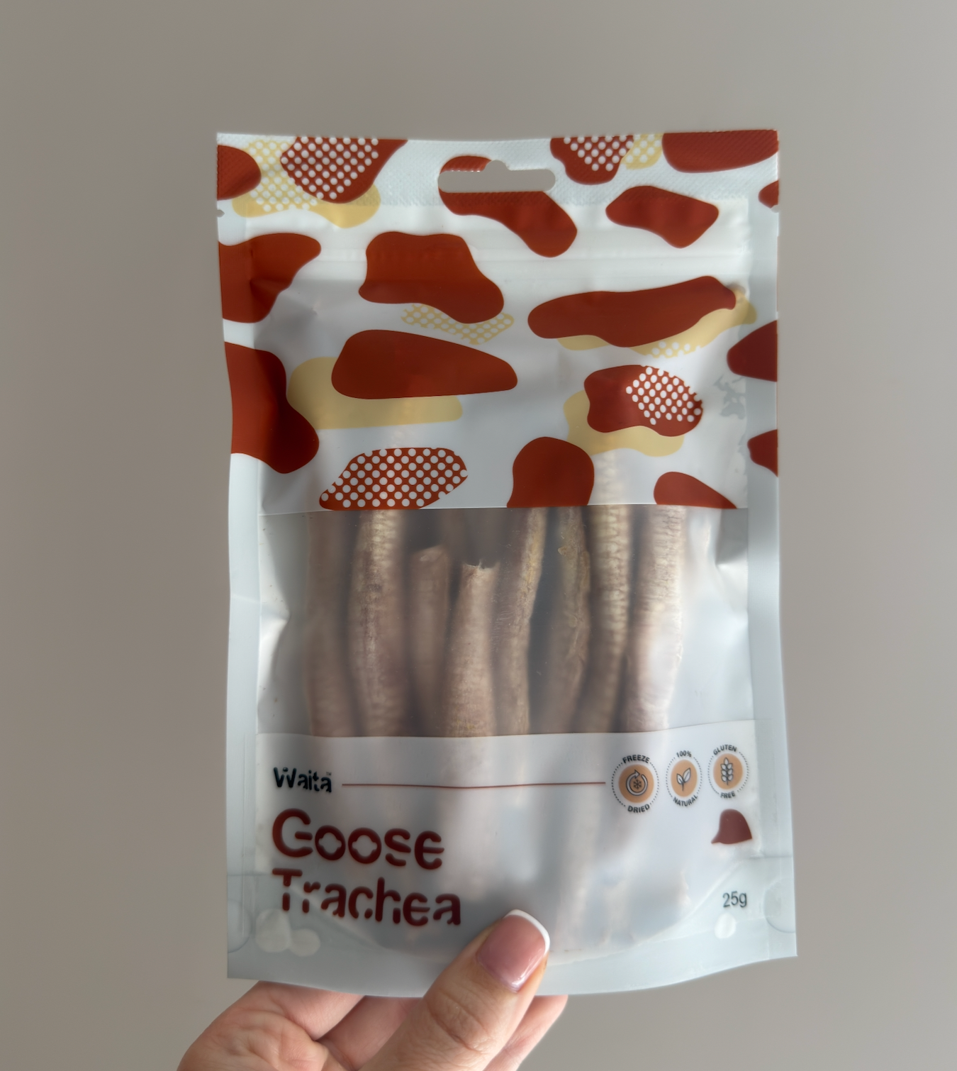 Waita Freeze‑Dried Goose Trachea (25g) For Dogs & Cats