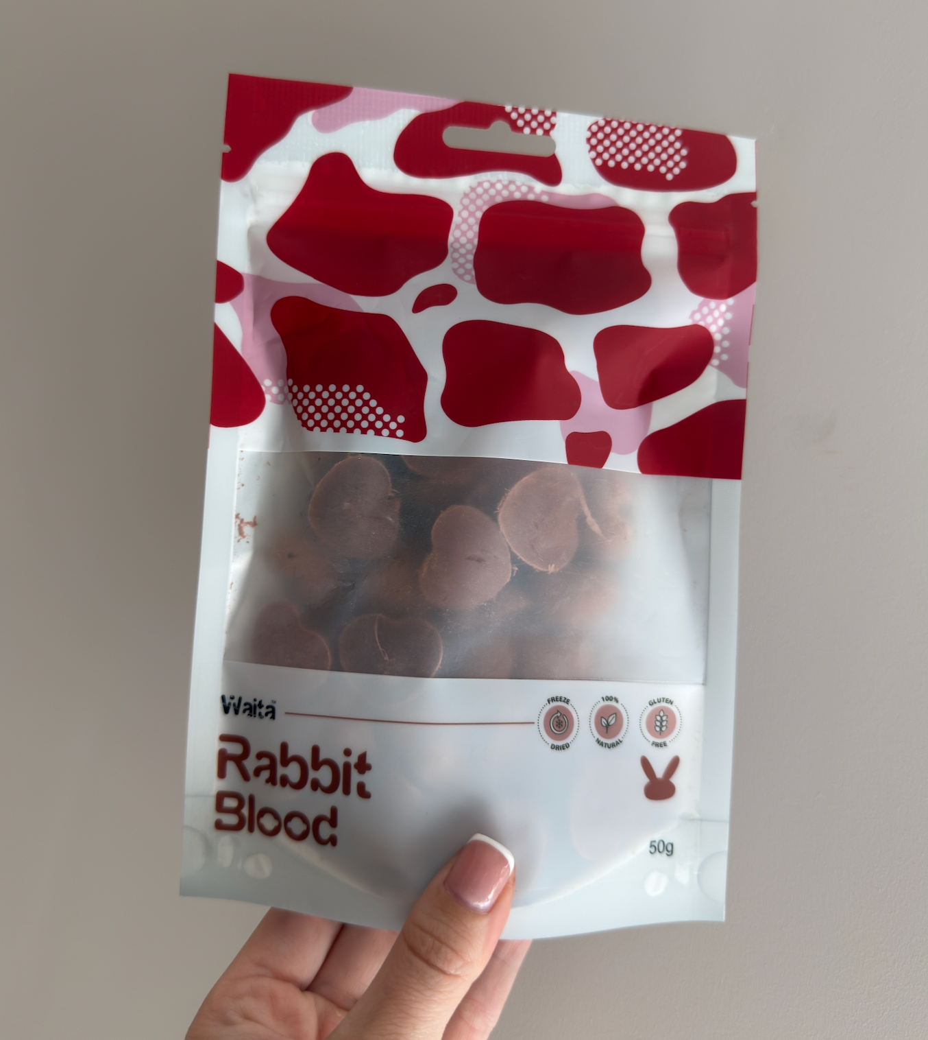 Waita Freeze‑Dried Rabbit Blood (50g) For Dogs & Cats