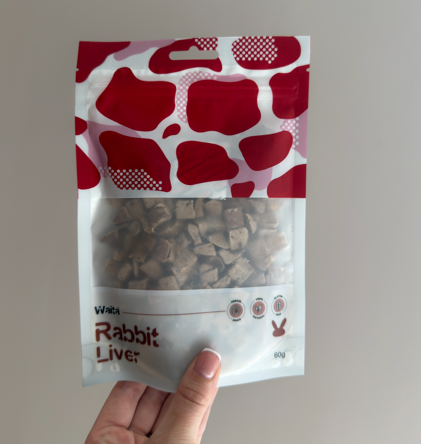 Waita Freeze‑Dried Rabbit Liver (60g) For Dogs & Cats