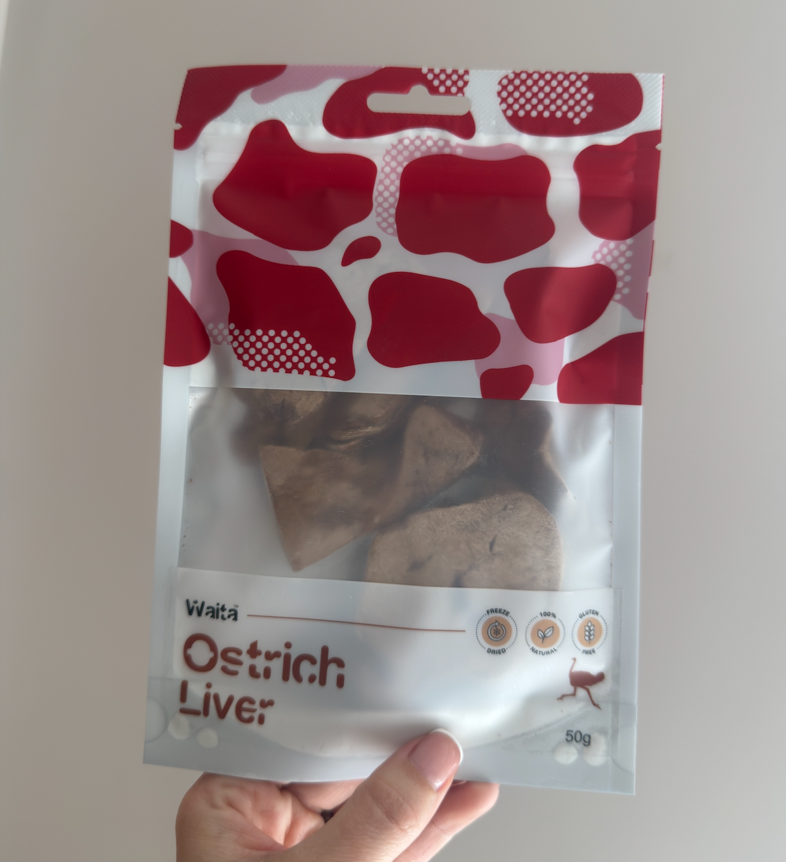 Waita Freeze‑Dried Ostrich Liver (50g) For Dogs & Cats