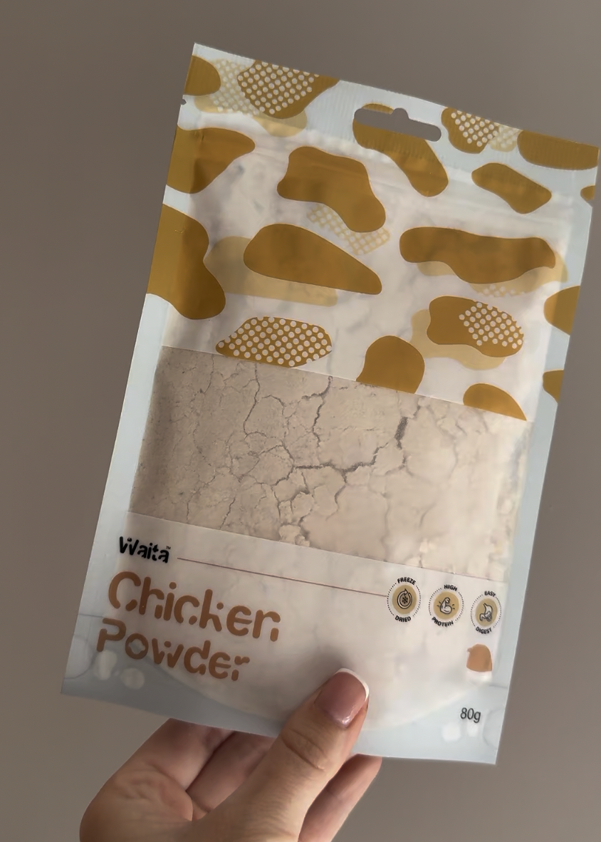 Waita Freeze‑Dried Chicken Powder Topping (80g) For Dogs & Cats