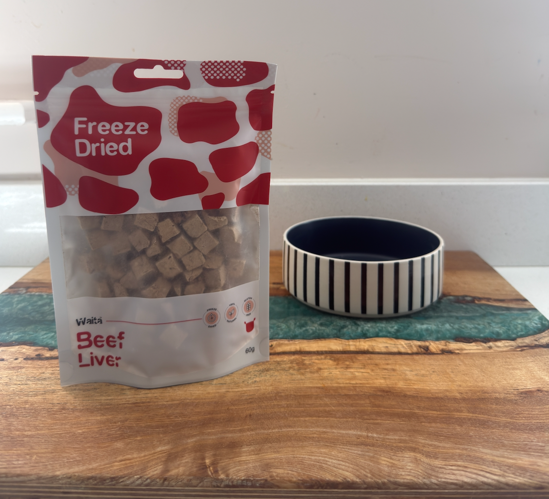 Waita Freeze‑Dried Beef Liver Cubes (60g) For Dogs & Cats