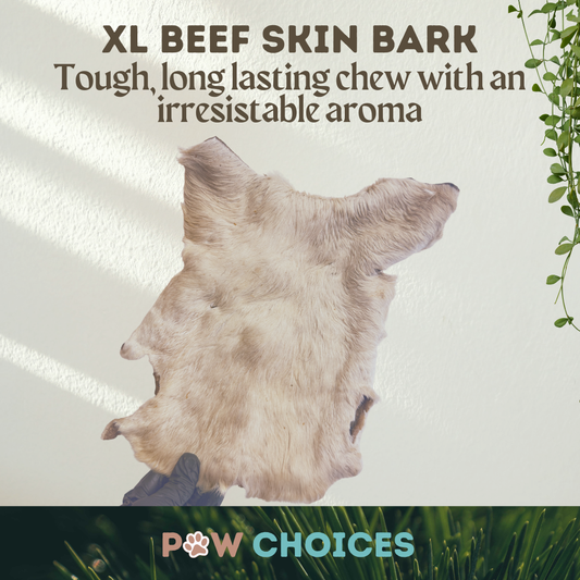 Beef Skin Bark XL – Tough Deworming Natural Dental Chew