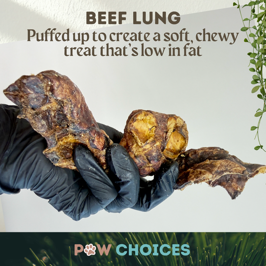 Puffed Beef Lung Cubes – Light, Soft & Low Fat Treats Your Dog Will Love