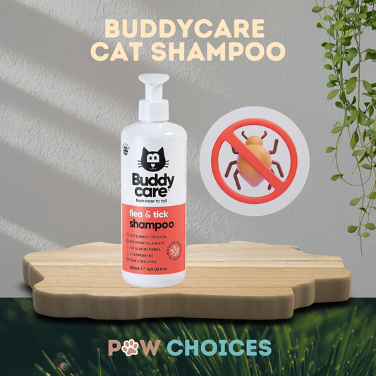 Buddycare Flea & Tick Cat Shampoo | 500 ml | Paw Choices