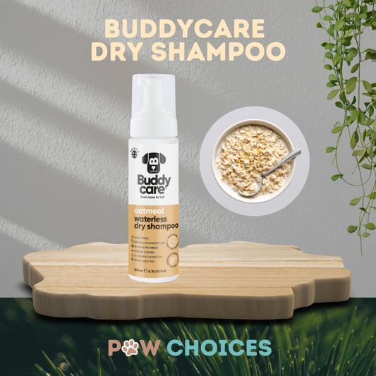 Buddycare Oatmeal Waterless Dry Dog Shampoo | 200 ml | Paw Choices