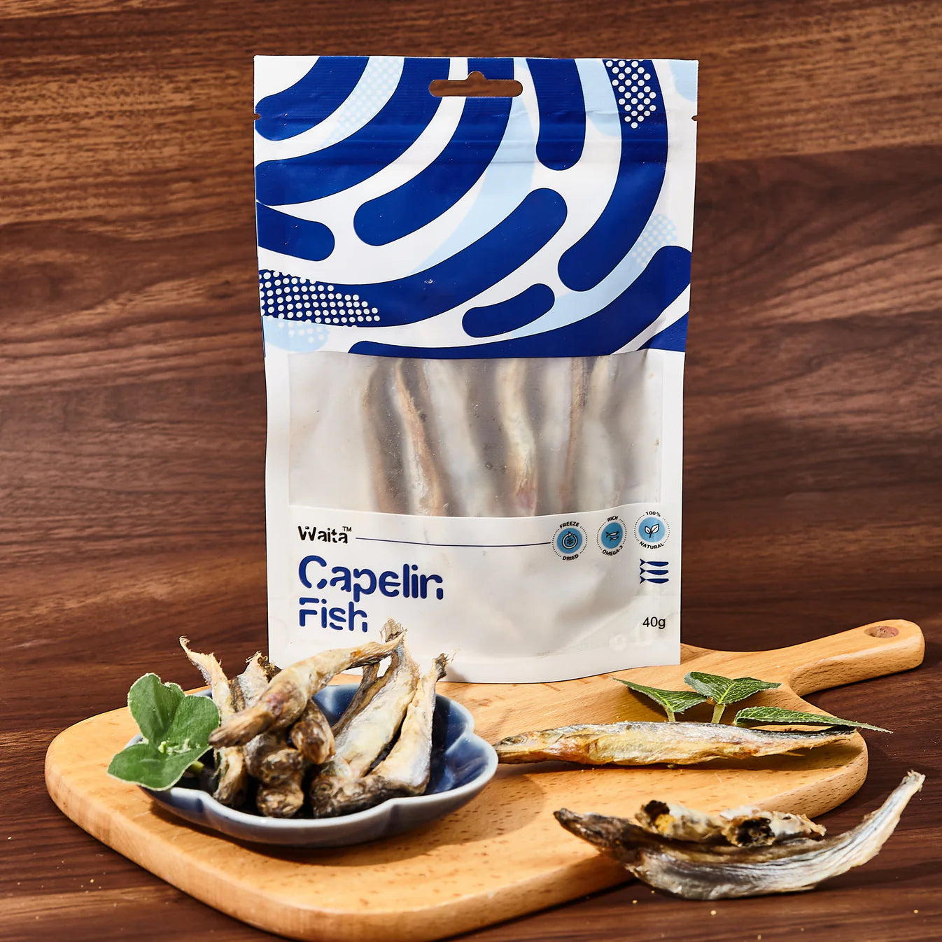 Waita Freeze‑Dried Capelin (40g) For Dogs & Cats