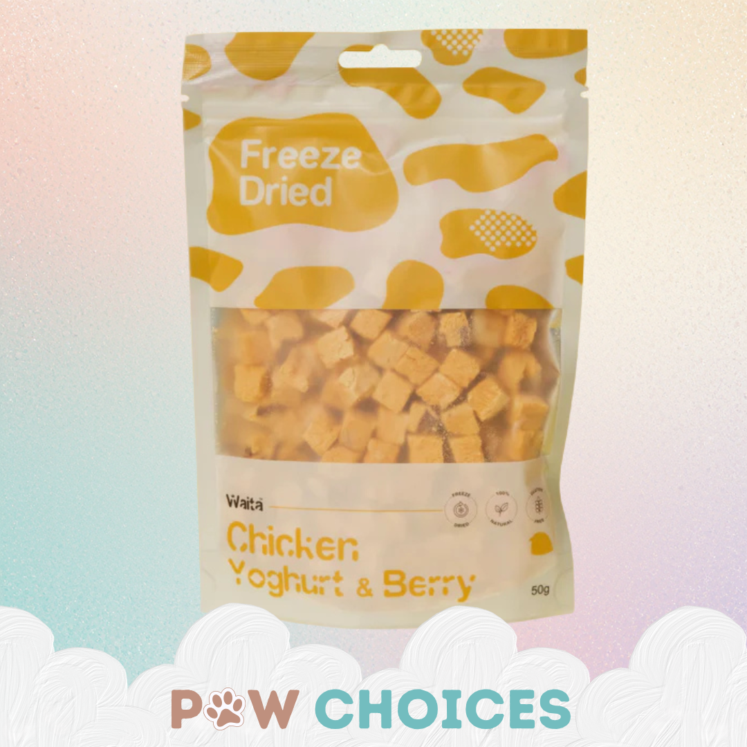 Waita Freeze Dried Chicken, Yoghurt & Berry (40g) For Dogs & Cats