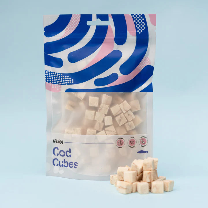 Waita Freeze‑Dried Cod Cubes (40g) For Dogs & Cats