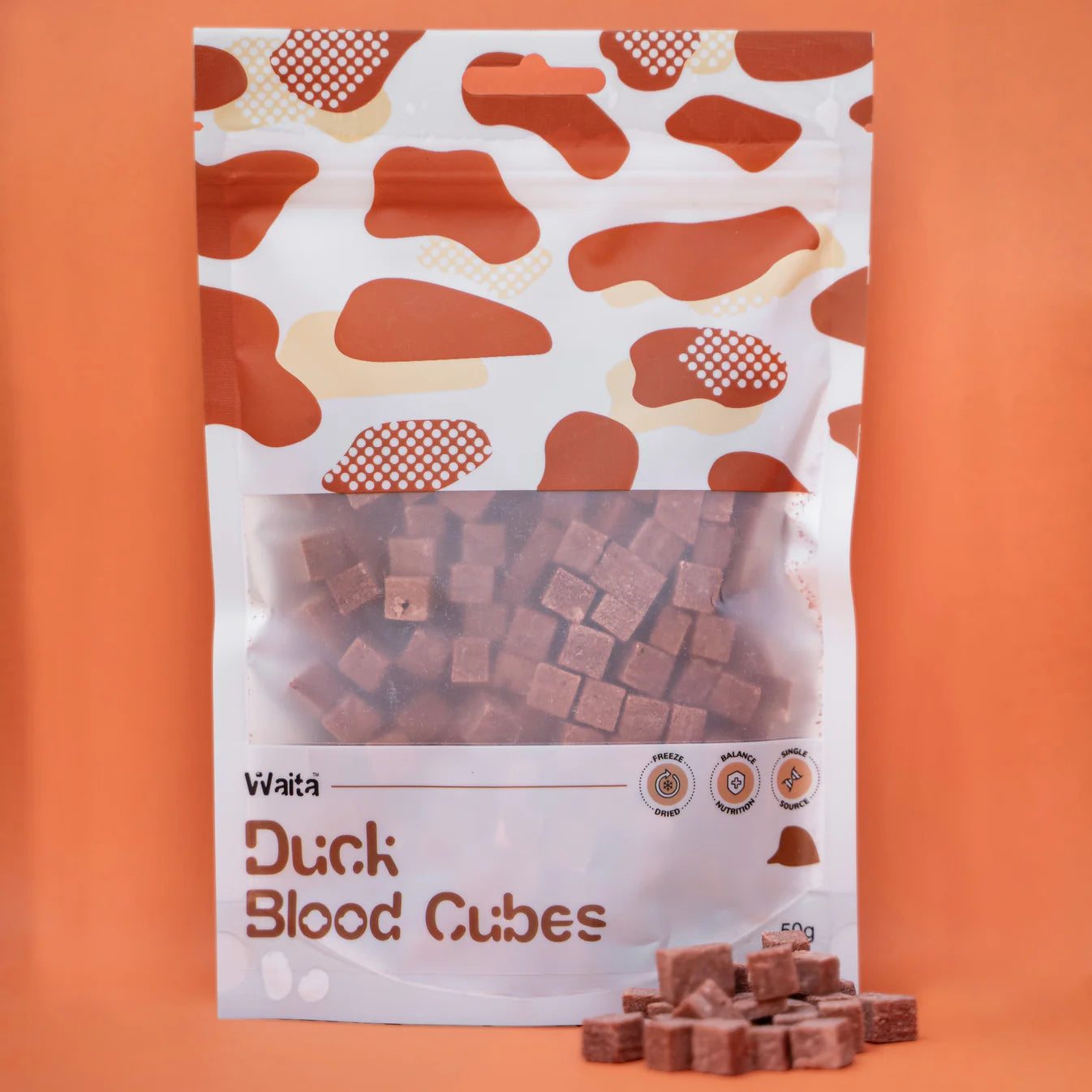 Waita Freeze‑Dried Duck Blood (50g) For Dogs & Cats