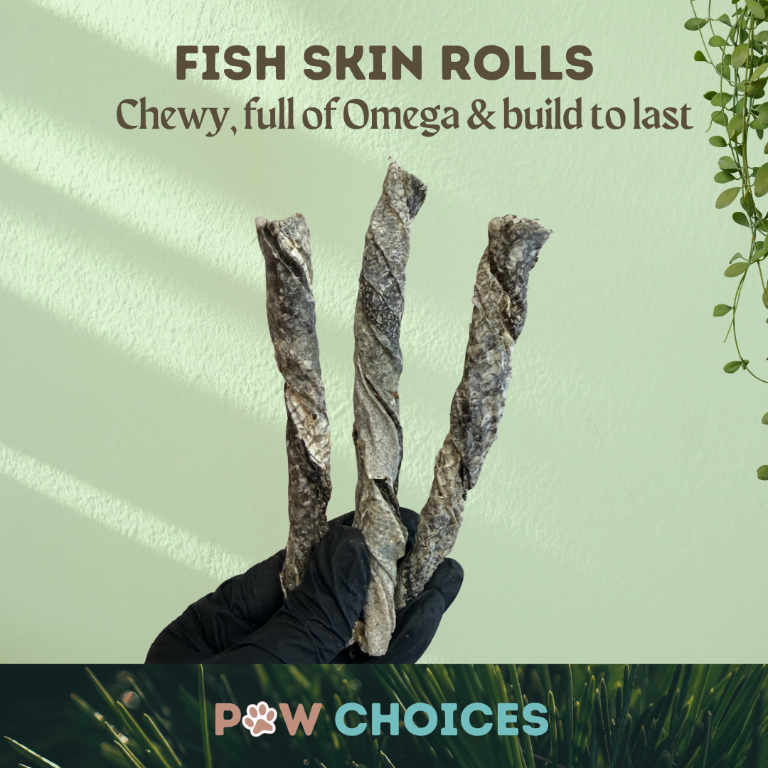 Fish Skin Rolls – Durable, Chewy & Omega-Packed