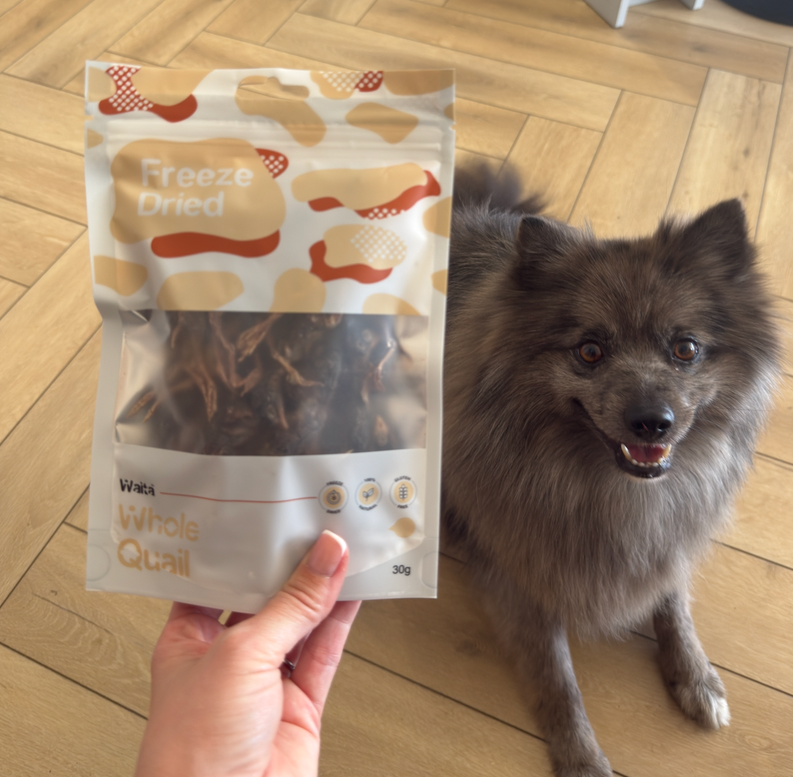 freeze dried whole quail