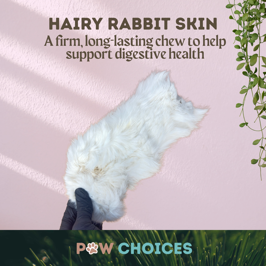 Hairy Rabbit Skin – Natural, Chewy & Digestive-Supporting