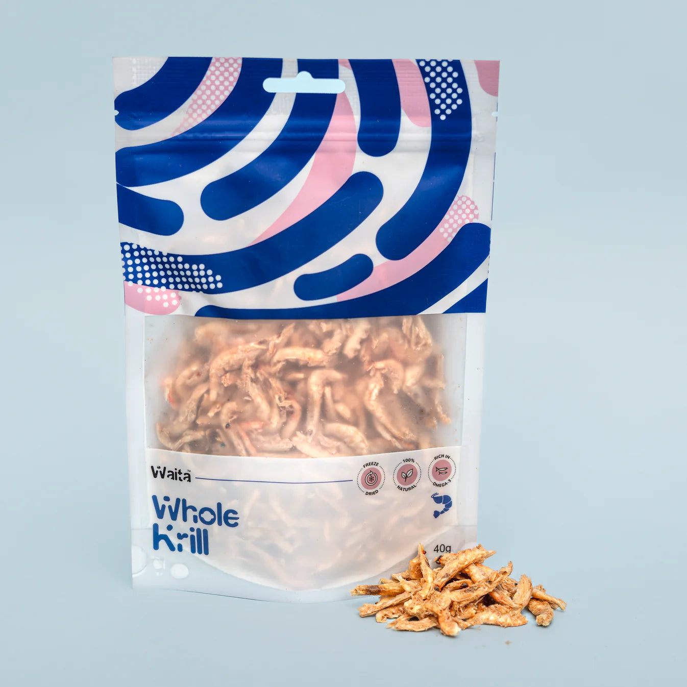 Waita Freeze‑Dried Whole Krill (40g) For Dogs & Cats