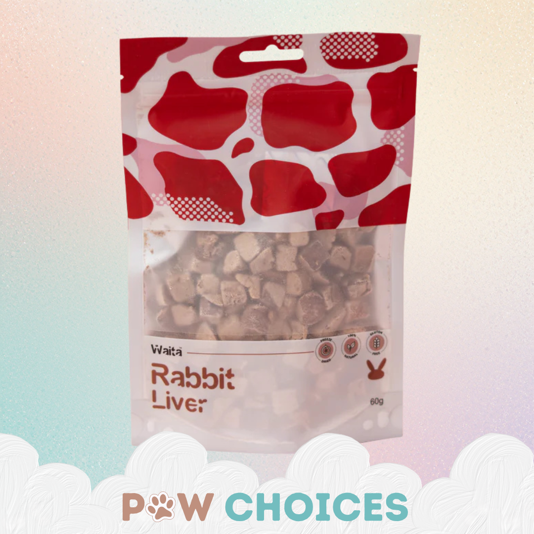 Waita Freeze‑Dried Rabbit Liver (60g) For Dogs & Cats