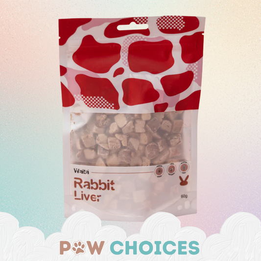 Waita Freeze‑Dried Rabbit Liver (60g) For Dogs & Cats
