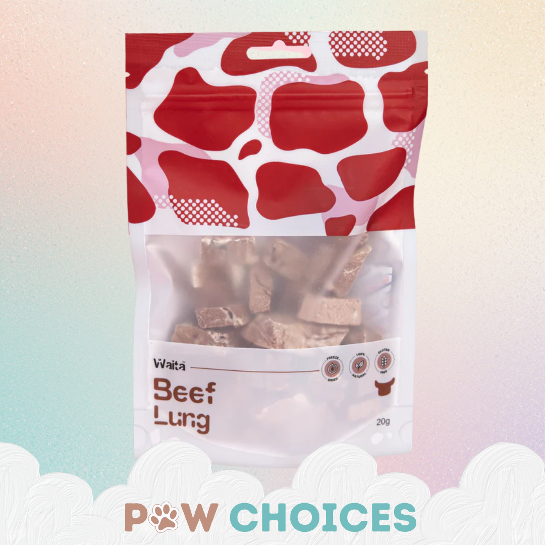 Waita Freeze‑Dried Beef Lung (20g) For Dogs & Cats