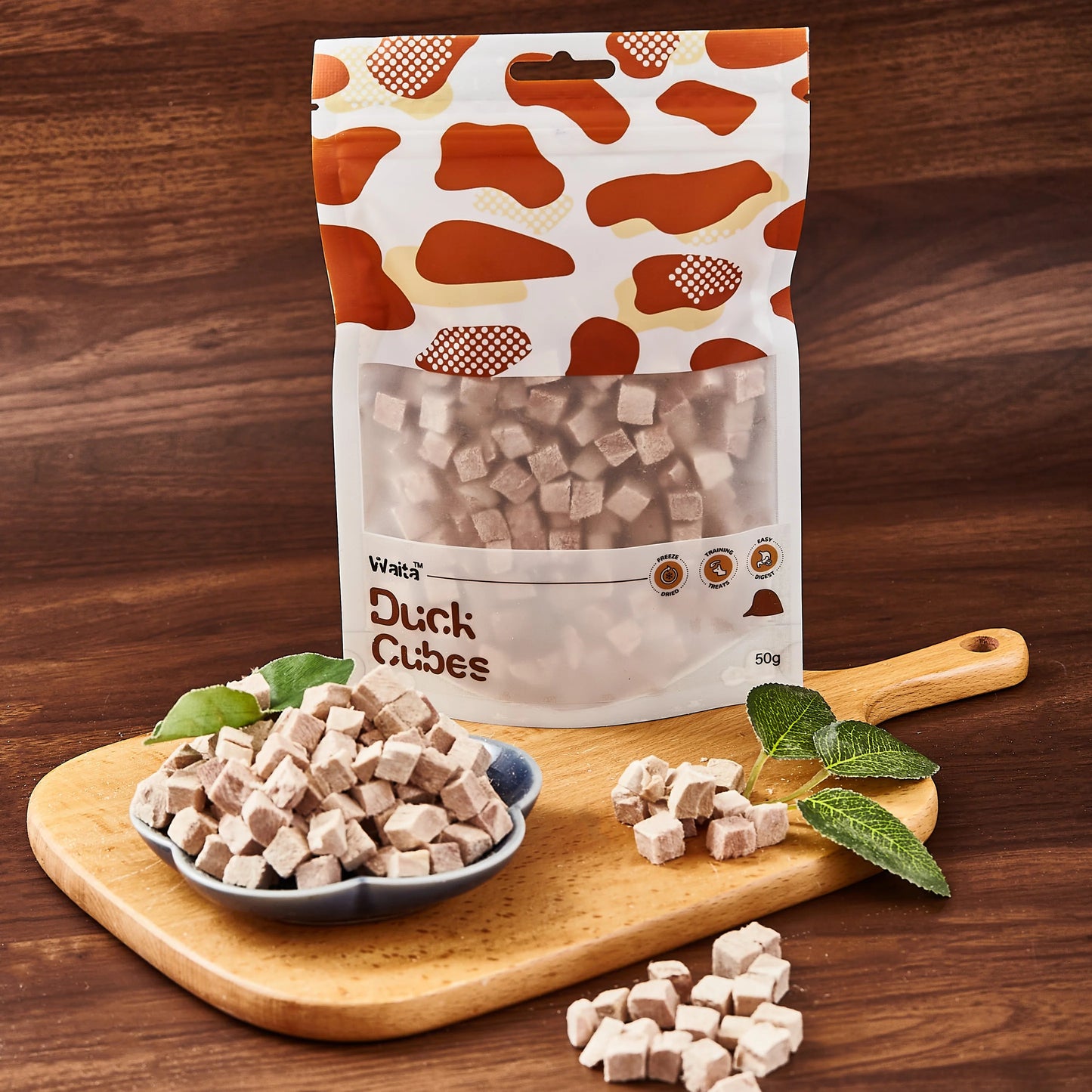 Waita Freeze Dried Duck Cubes (40g) For Dogs & Cats