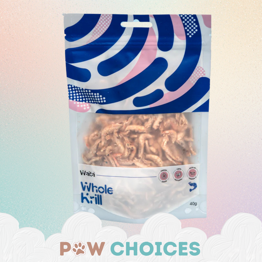 Waita Freeze‑Dried Whole Krill (40g) For Dogs & Cats