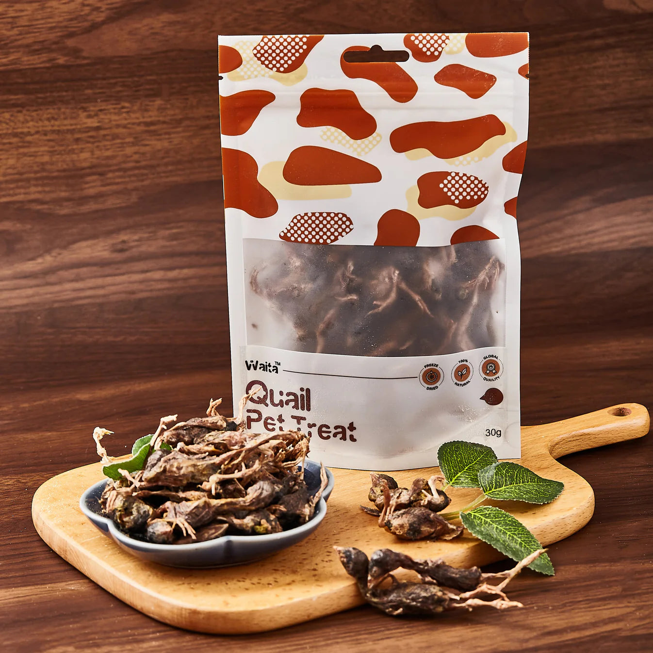Waita Freeze‑Dried Whole Quail (30g) For Dogs & Cats