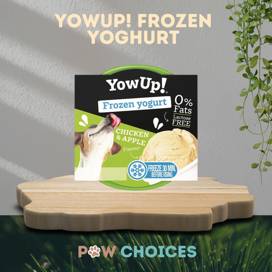YowUp! Frozen Yogurt – 110g | Chicken & Apple Flavour | Cooling Treat for Dogs & Cats | Paw Choices